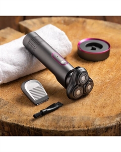 Электробритва Luazon LBR-14, роторная, 3 головки,3 Вт, АКБ, триммер, серая Luazon home