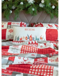 Постельное бельё евро «» New Year's patchwork, бязь Этель