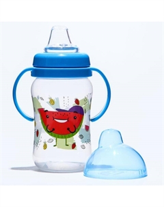Поильник - непроливайка детский с мягким носиком «Фрукты», 270 мл., с ручками, цвет МИКС Мамина радость