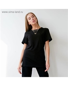 Футболка женская basic, размер 40-42, чёрная Mist