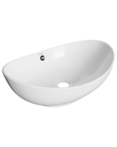 Раковина накладная WAVE STAR, овальная, белая, 59×39×19.5 см Wave