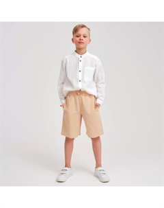 Шорты-бермуды детские : Cotton collection цвет бежевый, рост 98 Minaku