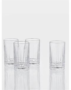 Стаканы «Чикаго», 380 мл, набор 4 шт., стекло, прозрачные Luminarc