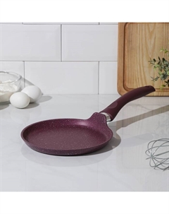 Сковорода блинная Trendy style, d=20 см, пластиковая ручка, антипригарное покрытие, цвет фиолетовый Kukmara