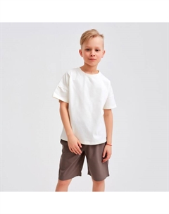 Шорты-бермуды детские : Cotton collection цвет коричневый, рост 146 Minaku