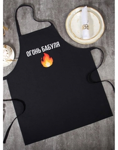 Фартук «Огонь бабуля» 60×70 см, 100% хлопок, репс 210 г/м² Этель