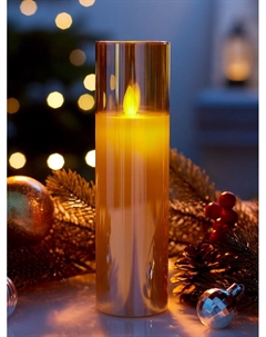 Светодиодная свеча «Золотистая», 20×5.5 см, от батареек AAx2, свечение тёплое белое Luazon lighting