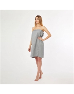 Полотенце вафельное «Парео» 80х144 см, цвет серый, 100%хл, 200 гр/м2 Экономь и я