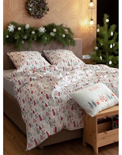 Постельное бельё евро «» New Year's pattern, бязь Этель