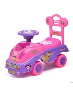 Толокар «Машинка для девочки», с музыкой, цвет розовый Qunxing
