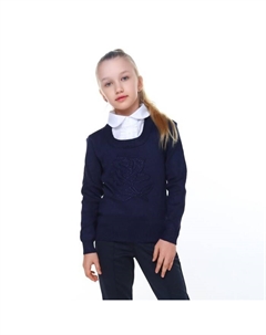 Джемпер-обманка для девочки, цвет синий, рост 158-164 см Veresk