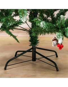 Искусственная ёлка с инеем «. Ягодка», 210 см, d нижнего яруса 135 см, 1100 ПВХ ветки на крючках Зимнее волшебство