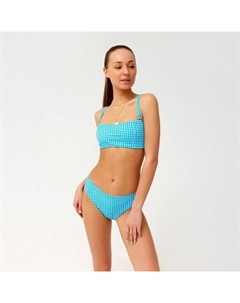 Купальник раздельный с топом женский, размер 46, синий Minaku