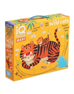 IQ пазл напольный «Дикие кошки», 3+ Айрис-пресс