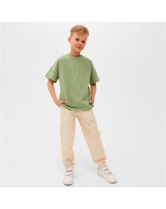 Брюки для мальчика : Cotton collection, цвет молочный, рост 146 см Minaku