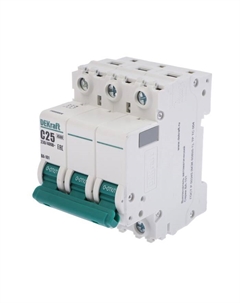 Выключатель автоматический SE ВА-101, 3 полюса, С, 25 А, 4.5 кА, 11080DEK Dekraft