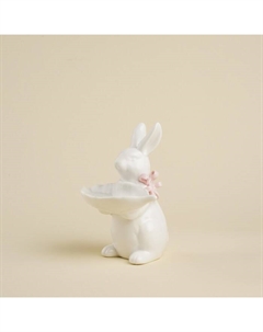 Блюдо сервировочное SL Home «Лесные кролики», 14.5×11×17.3 см, керамика, цвет белый Sima-land home