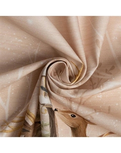 Скатерть новогодняя «» Christmas forest, d=150 +/- 3 см с ГМВО, 100% хлопок, саржа 190 г/м² Этель