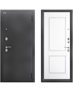 Входная дверь в квартиру «. Тринити Антик Ромео», 970×2060 мм, левая, цвет серебро/эмалит белый Берлога