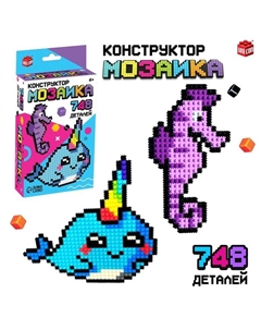 Конструктор мозаика «Pixi. Морские зверята», 748 деталей Unicon
