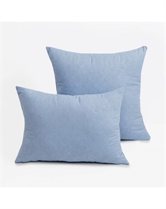 Подушка 50х70см, голубой, файбер, микрофибра, 100% полиэстер Vesta