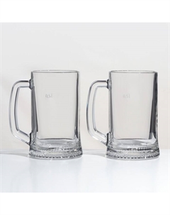 Набор стеклянных кружек «Время дегустаций. Пивная кружка», 500 мл, 2 шт Luminarc