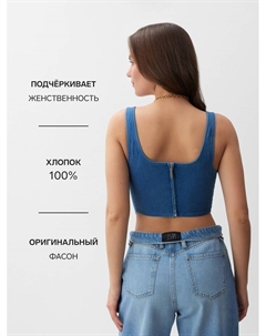 Корсет женский джинсовый, размер XL, синий Mist