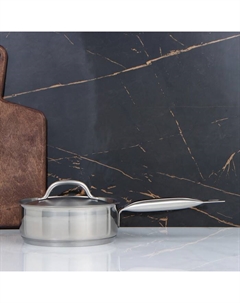 Сотейник, 1.2 л, d=16 см, h=6 см, металлическая крышка, капсульное дно, индукция, нержавеющая сталь Luxstahl