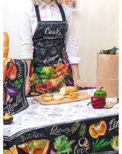 Фартук «: Cook Master» 60×65 см, 100% хл, саржа 190 г/м² Этель