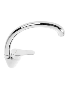 Смеситель для кухни Accoona A5061, однорычажный, силумин, хром