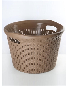 Корзина для белья «Артлайн», 32 л, 45×45×30 см, цвет микс Полимербыт