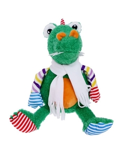 Мягкая игрушка «Крокодил Роб в белом флисовом шарфе», 20 см Unaky soft toy