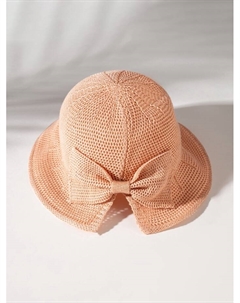 Шляпа для девочки с бантом, розовая, размер 50-52 Minaku