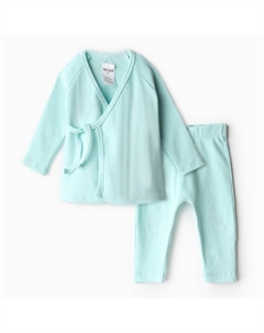 Комплект детский (кофта и штаны), голубой, рост 92-98 см Minaku