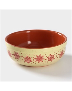 Салатник «Снежинки», d=19 см, 1.4 л Ломоносовская керамика