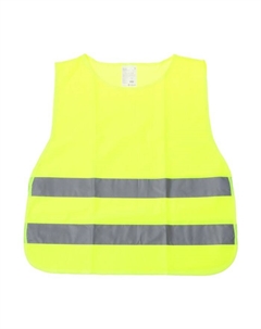 Жилет сигнальный, со светоотражающими полосами, детский, р. 30-34, желтый Airline