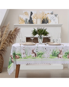 Скатерть «» Easter joy, 145×300 см, 100% п/э Доляна