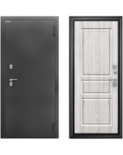 Входная дверь в квартиру «. Сибирь 3К Термо Гаральд», 970×2050 мм, правая, цвет серебро/ясень ривьера айс Берлога