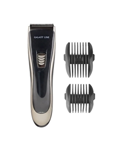 Машинка для стрижки Galaxy LINE GL 4165, 3 Вт, 3-6/9-12 мм, нерж.сталь, 220 В,чёрно-бежевая