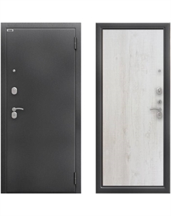 Входная дверь в квартиру «. Сити Антик Лофт», 970×2050 мм, левая, цвет антик серебро/бетон светлый Берлога