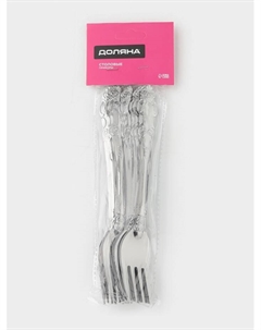 Набор вилок столовых «Русиано», h=19 см, 12 шт., нержавеющая сталь, серебристый Доляна