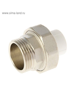 Муфта комбинированная VALFEX, разъемная (американка), d=20 мм × 1", наружная резьба Valfex