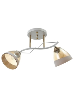 Люстра "Аделла" 2хЕ27 40Вт бело-золотой 57х25х26 см Bayerlux