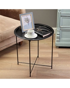Столик журнальный, поднос чёрный Клик мебель