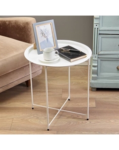 Столик журнальный, поднос белый Клик мебель
