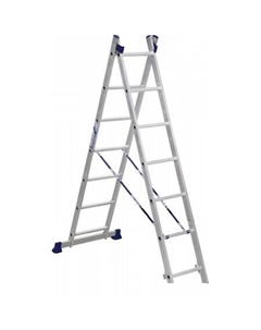 Лестница-стремянка двухсекционная универсальная 5207 2x7 Алюмет