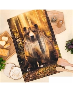 Полотенце Лес 3184281 (желтый) Этель