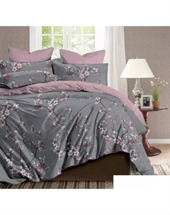 2сп Темно-синяя коллекция New. Простыня на резинке St-2556 (сатин) Реноме