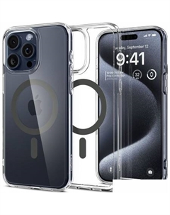 Чехол для телефона Ultra Hybrid (MagFit) для iPhone 15 Pro ACS06716 (серый) Spigen