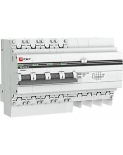 Дифференциальный автомат АД-4 40А/30мА 4,5кА DA4-40-30-pro Ekf